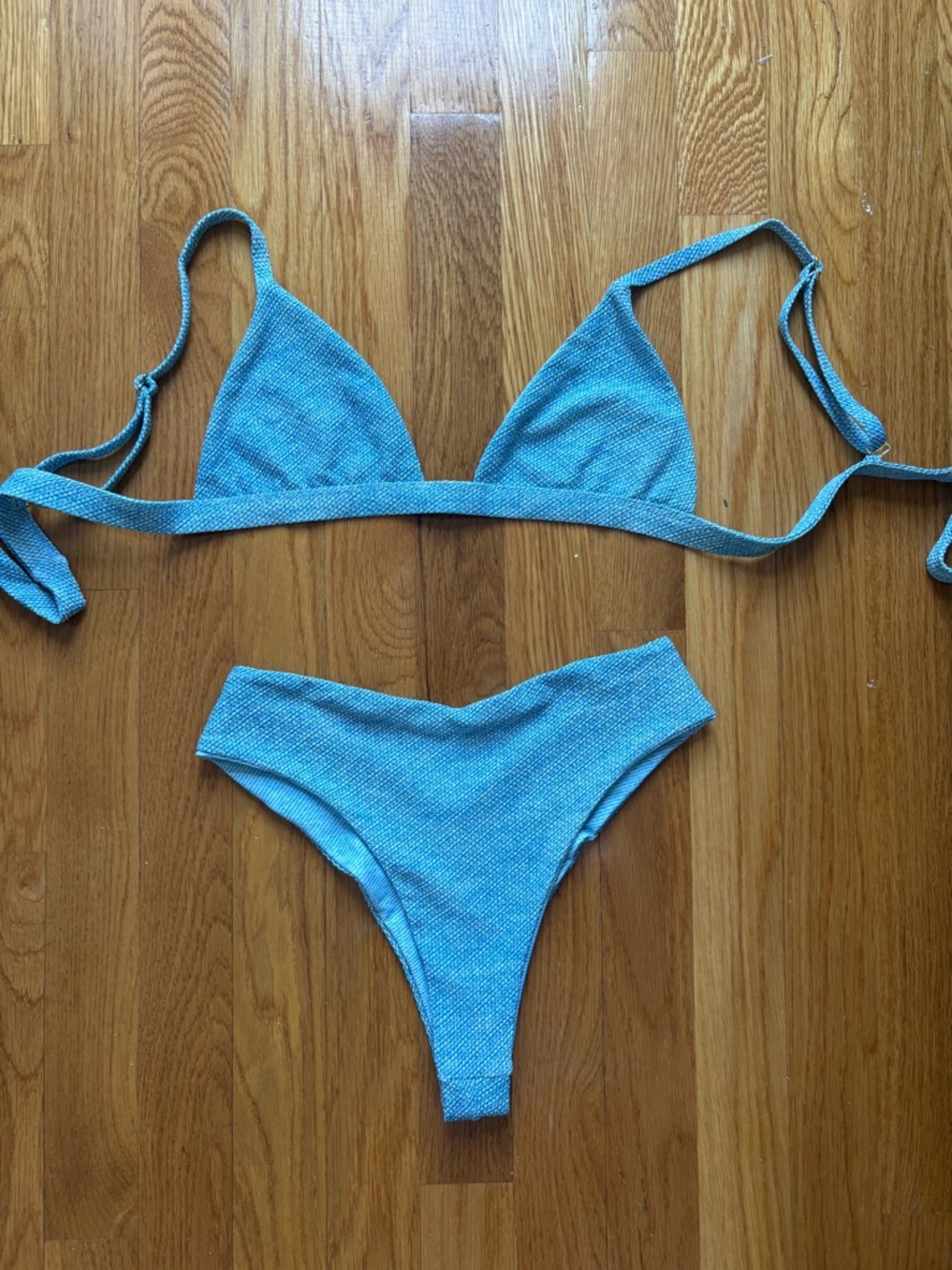 Skatie Blue Jean Bikini Set